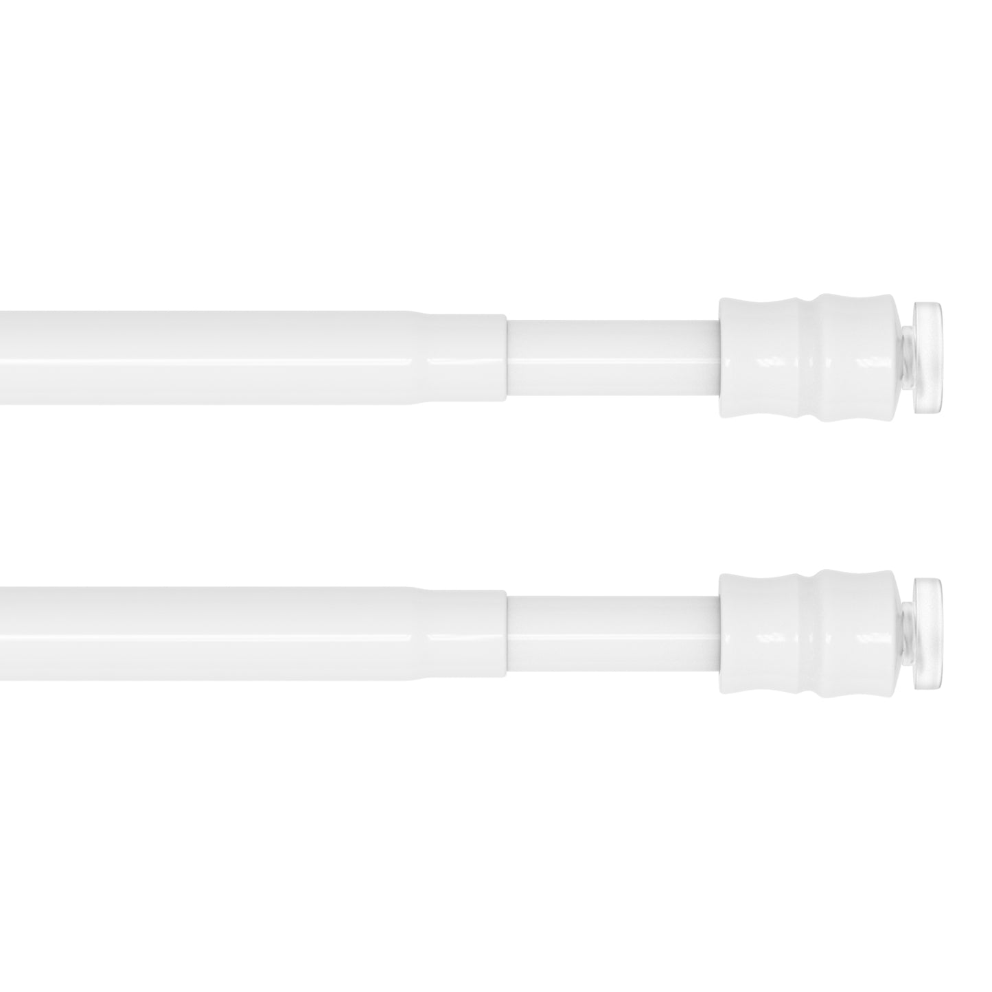 TYRON Slim Spring Tension Rod, 3/8 in. Diameter, Adjustable Skinny Thin Tension Curtain Rod No Drilling, Window Sash Tension Rods