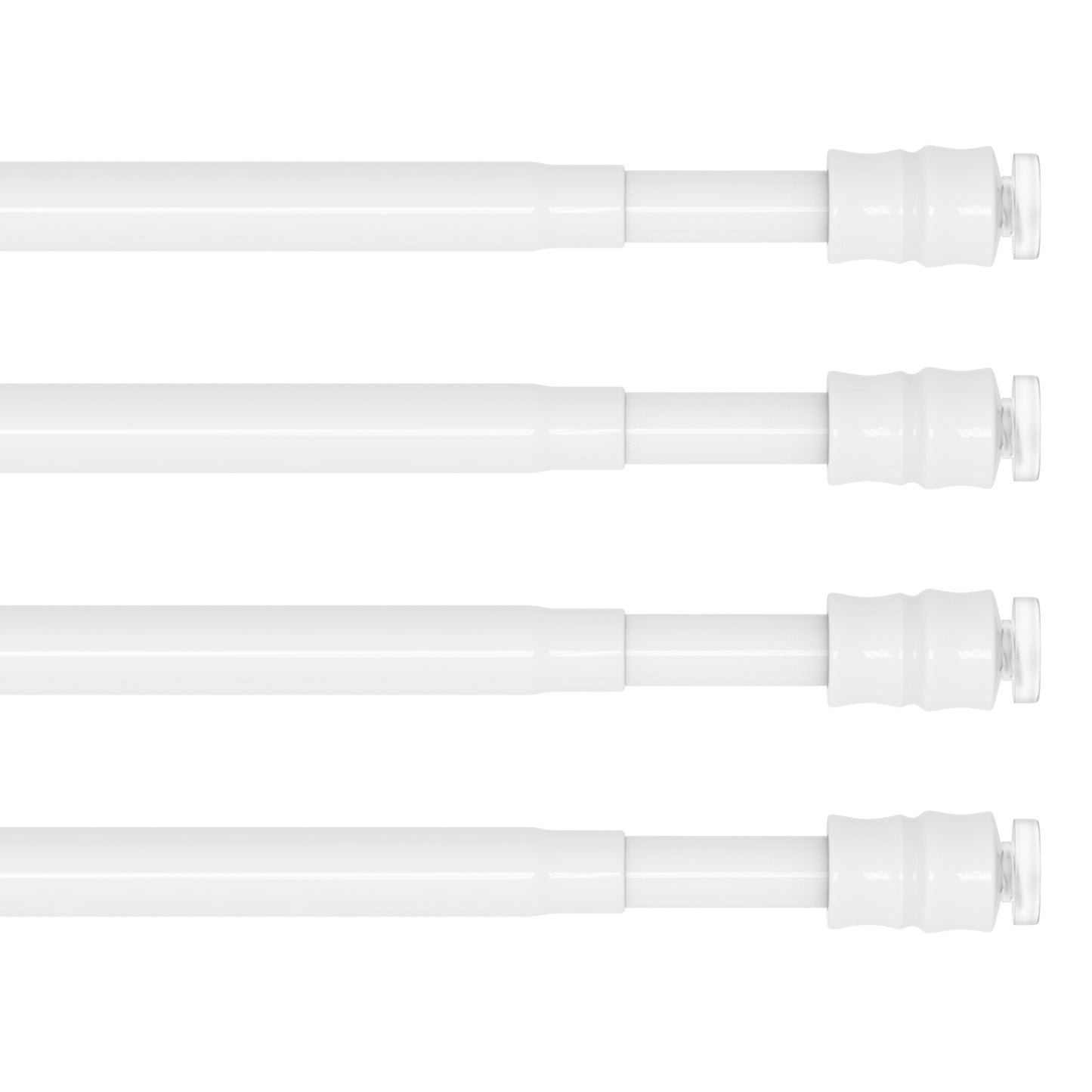 TYRON Slim Spring Tension Rod, 3/8 in. Diameter, Adjustable Skinny Thin Tension Curtain Rod No Drilling, Window Sash Tension Rods
