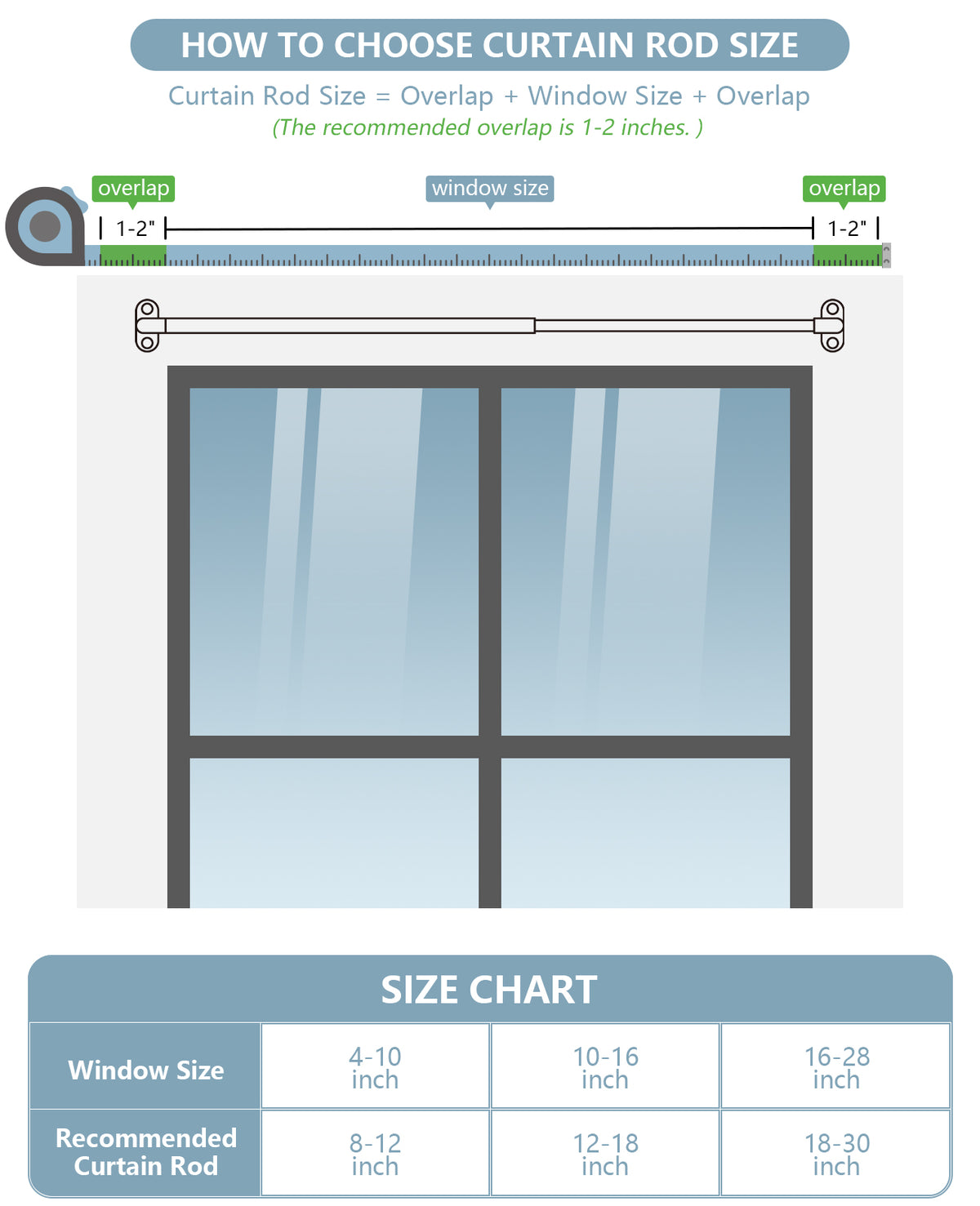 Rod Width Curtain Rod Dimensions Grace Modern Farmhouse Curtain Rods – MIA